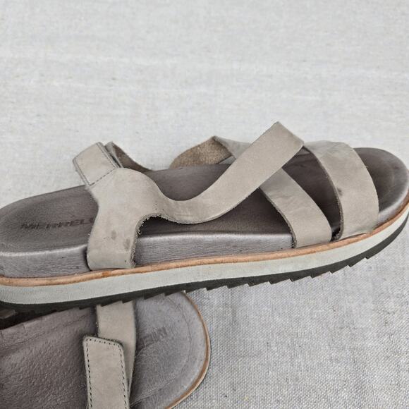 Merrell Juno Backstrap Moon Soft Nubuck Leather Strap Sandals Open Toe Womens 9 - Picture 9 of 10
